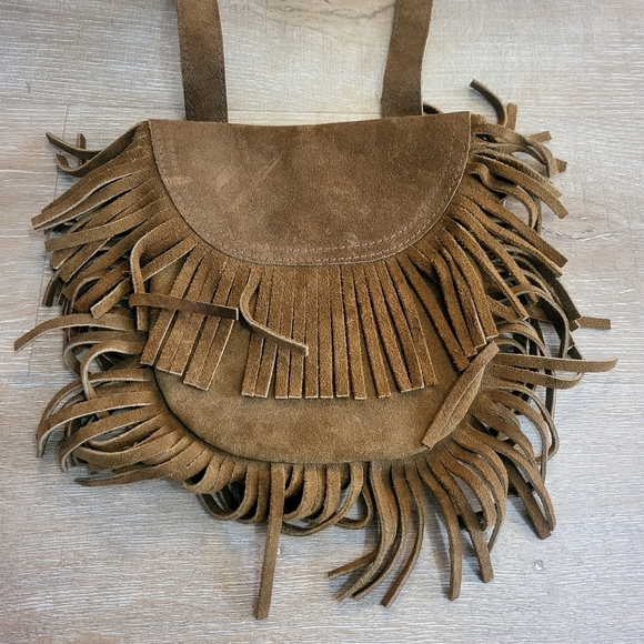 Handbags - Brown Fringe Crossbody Bohemian Bag